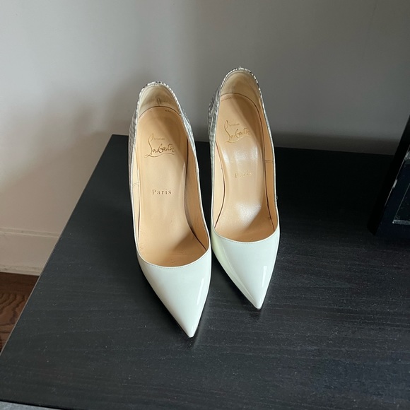 Christian Louboutin So Kate 120 mm dégradé off shite to snake skin - Picture 3 of 5